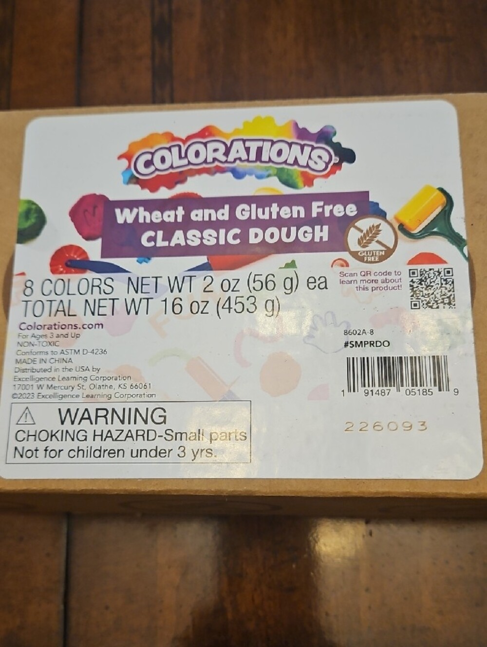 Wheat & Gluten Free Classic Play Dough - 8 Colors